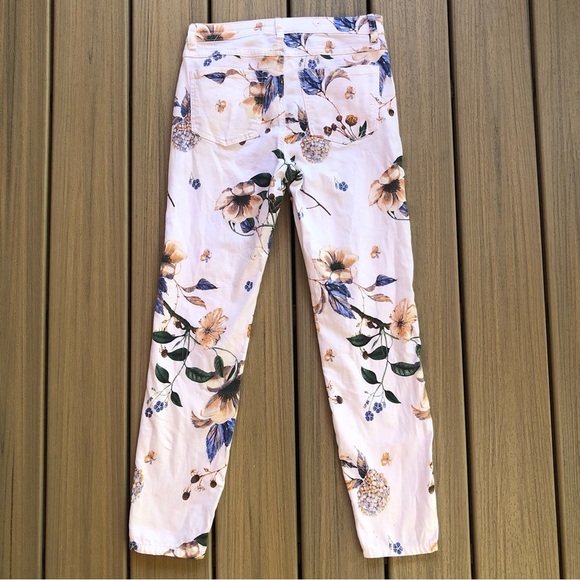 FDJ French Dressing Jeans Olivia Floral Print Classic 5-Pocket Pants Size 2 - Picture 2 of 7